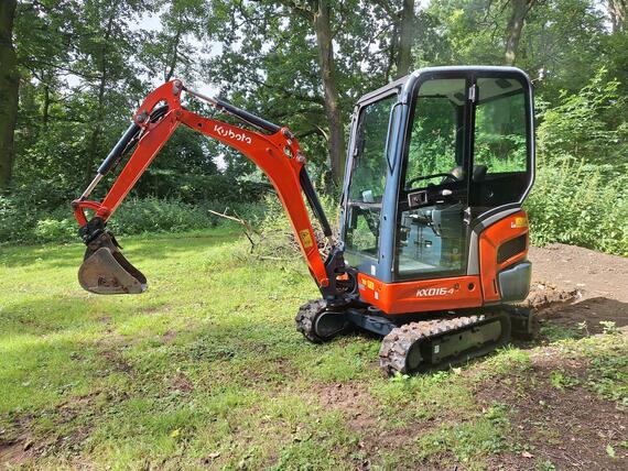 Kubota kx016-4 roztahovaci podvozek