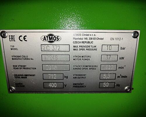 Šroubový kompresor Atmos SEC 372 Vario