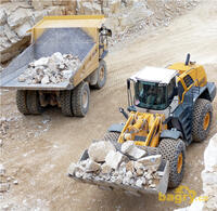 Liebherr L 586 2plus2 nakládá dempr Caterpillar 769D