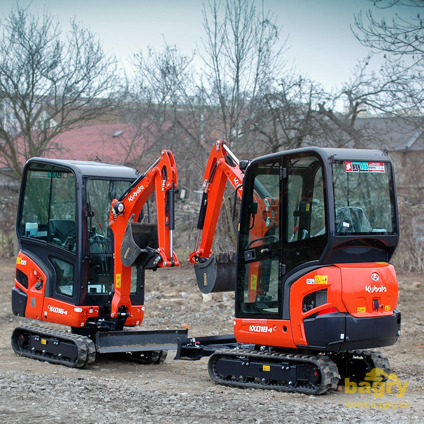 Minirypadla Kubota KX016-4 a KX018-4: Evoluce ve prospěch strojníka